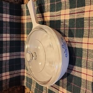 Corning Ware P-83-B 6.5" Cornflower Blue Range,Oven,Microwave Dish w Lid
